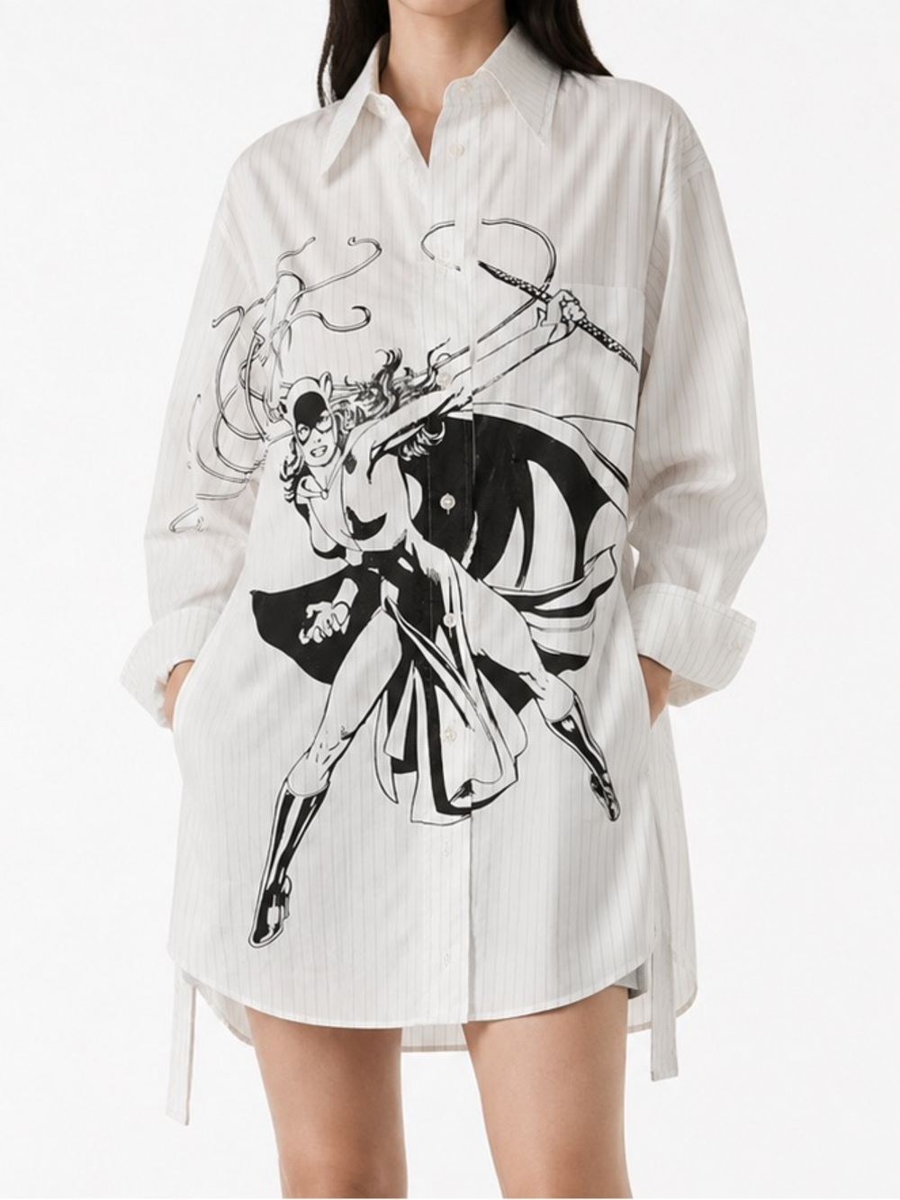 LANVIN Catwomen white Shirt Dress
